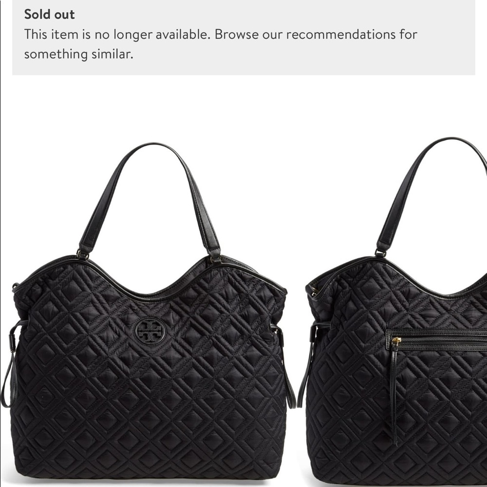 Tory Burch slouchy quilted diaper bag